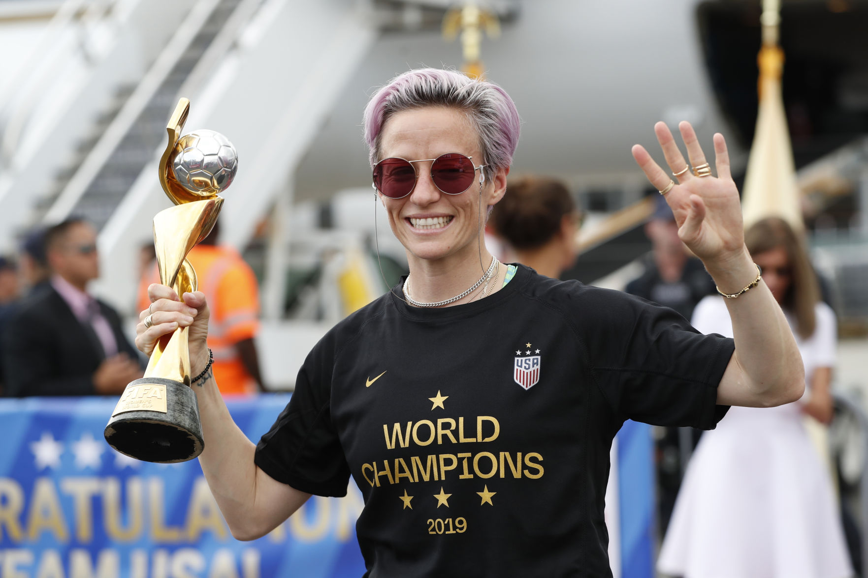 APTOPIX WWCup US Returns Home Soccer